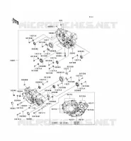 CRANKCASE(S) voor Kawasaki KLX450R 2008