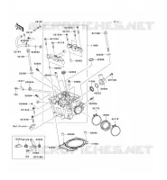 CYLINDER HEAD voor Kawasaki KLX450R 2008