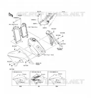 ENGINE COVER voor Kawasaki KLX450R 2008