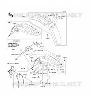 FENDER voor Kawasaki KLX450R 2008