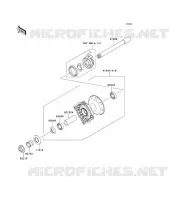 FRONT HUB voor Kawasaki KLX450R 2008