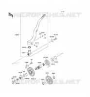 KICK STARTER voor Kawasaki KLX450R 2008