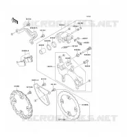 REAR BRAKE voor Kawasaki KLX450R 2008