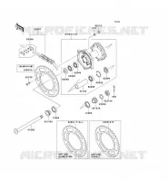 REAR HUB voor Kawasaki KLX450R 2008