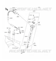 REAR MASTER CYLINDER voor Kawasaki KLX450R 2008