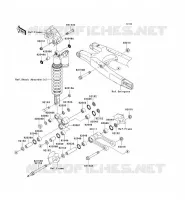 REAR SUSPENSION voor Kawasaki KLX450R 2008