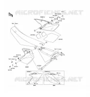 SIDE COWLING voor Kawasaki KLX450R 2008