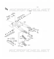SWINGARM voor Kawasaki KLX450R 2008