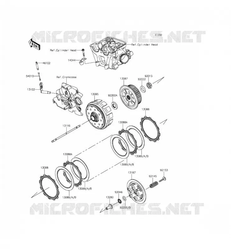 CLUTCH Kawasaki TOUT-TERRAIN 450 2014 KLX450R  KLX450AEF