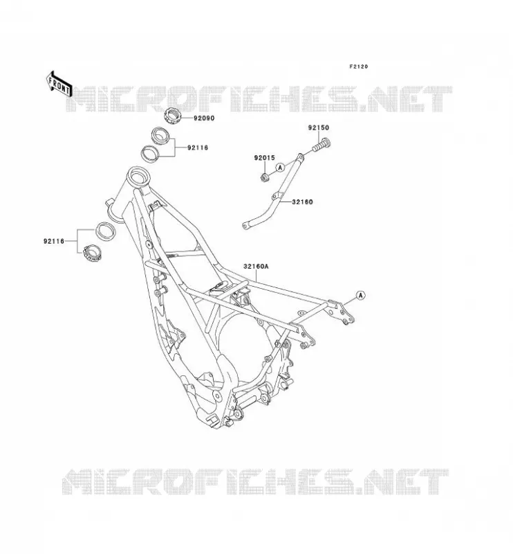 CHASSIS Kawasaki TOUT-TERRAIN 100 1992 KX100  KX100-B2