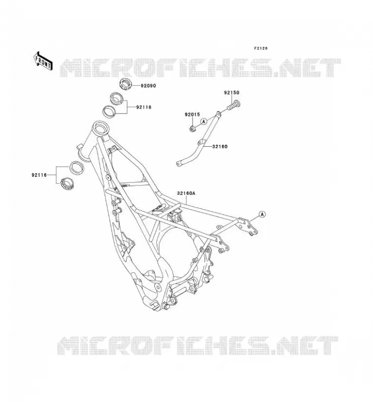 CHASSIS Kawasaki TOUT-TERRAIN 100 1994 KX100  KX100-B4