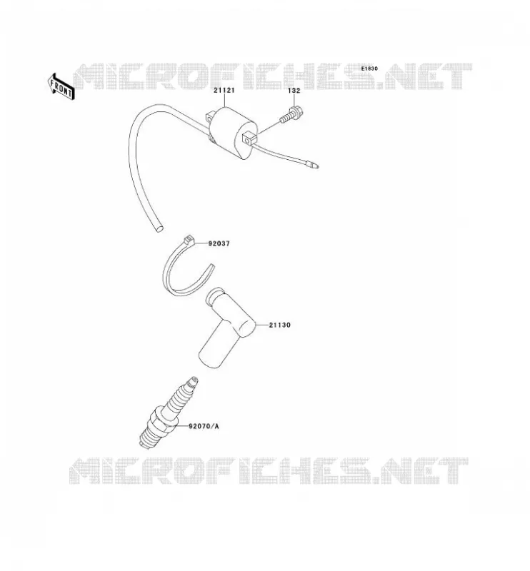 IGNITION SYSTEM Kawasaki TOUT-TERRAIN 100 1994 KX100  KX100-B4