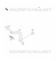 BRAKE PEDAL voor Kawasaki KX100 1995