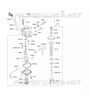 CARBURETOR voor Kawasaki KX100 1995