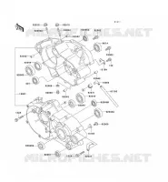 CRANKCASE(S) voor Kawasaki KX100 1995