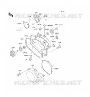 ENGINE COVERS voor Kawasaki KX100 1995