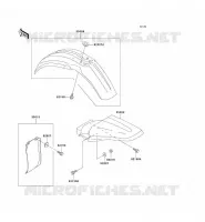 FENDER voor Kawasaki KX100 1995