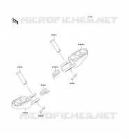 FOOTREST voor Kawasaki KX100 1995