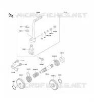 KICK STARTER voor Kawasaki KX100 1995