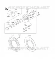 REAR BRAKE voor Kawasaki KX100 1995