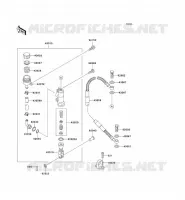 REAR MASTER CYLINDER voor Kawasaki KX100 1995