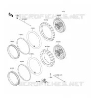 WHEELS   TIRES voor Kawasaki KX100 1995