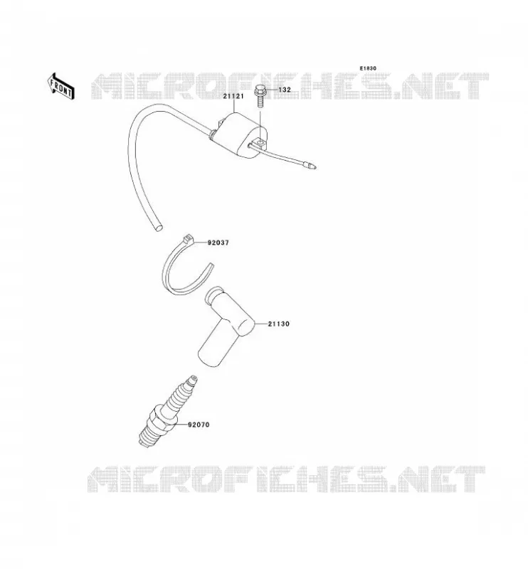 IGNITION SYSTEM Kawasaki TOUT-TERRAIN 100 1999 KX100  KX100-C2