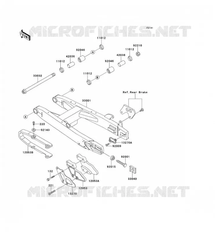 SWINGARM Kawasaki TOUT-TERRAIN 100 1999 KX100  KX100-C2