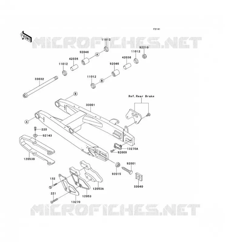 SWINGARM Kawasaki TOUT-TERRAIN 100 1999 KX100  KX100-C2