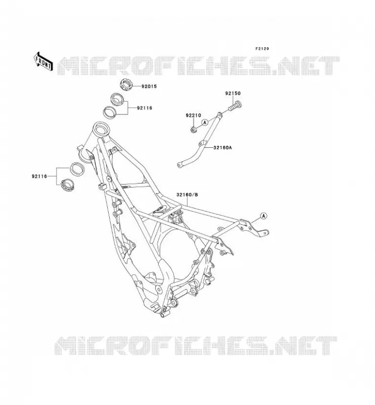 CHASSIS Kawasaki TOUT-TERRAIN 100 2000 KX100  KX100-C3