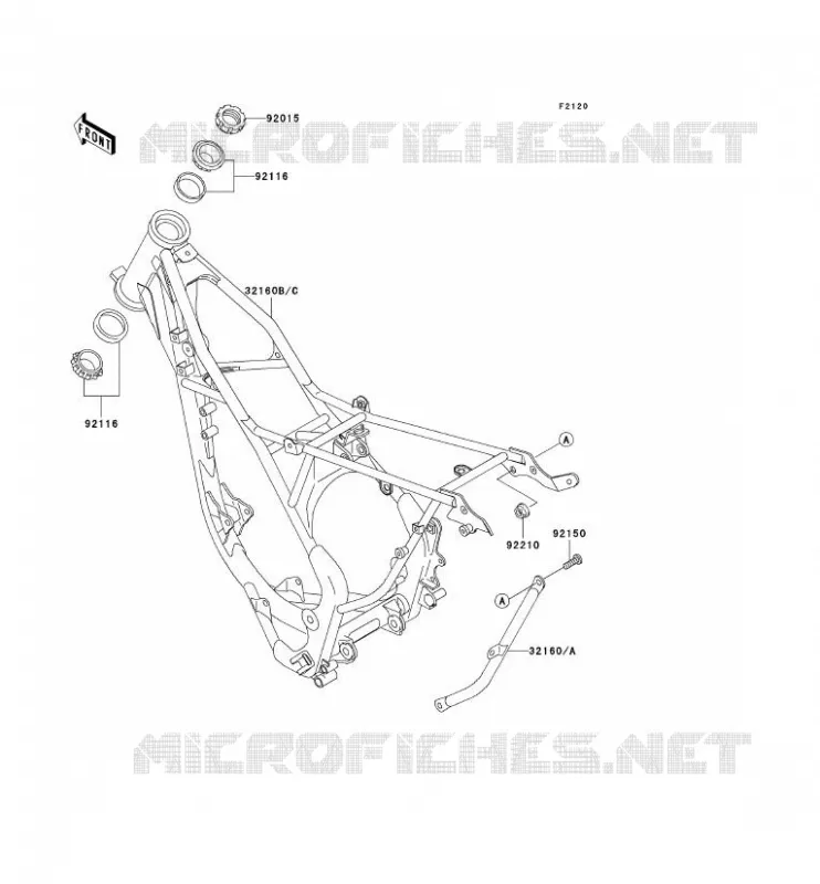 CHASSIS Kawasaki TOUT-TERRAIN 100 2001 KX100  KX100-D1