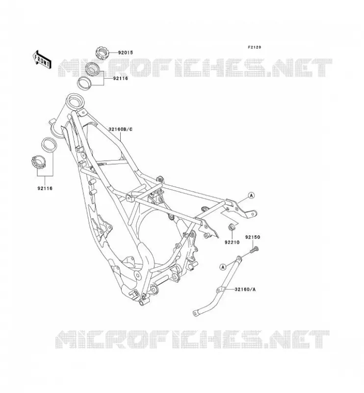 CHASSIS Kawasaki TOUT-TERRAIN 100 2002 KX100  KX100-D2