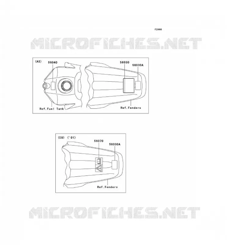 LABELS Kawasaki TOUT-TERRAIN 100 2002 KX100  KX100-D2
