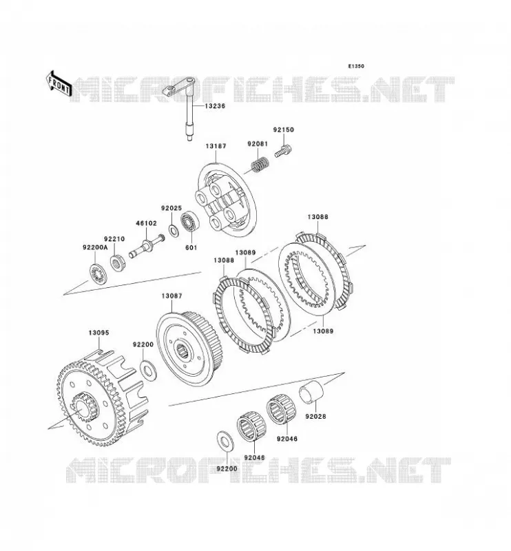 CLUTCH Kawasaki TOUT-TERRAIN 100 2003 KX100  KX100-D3