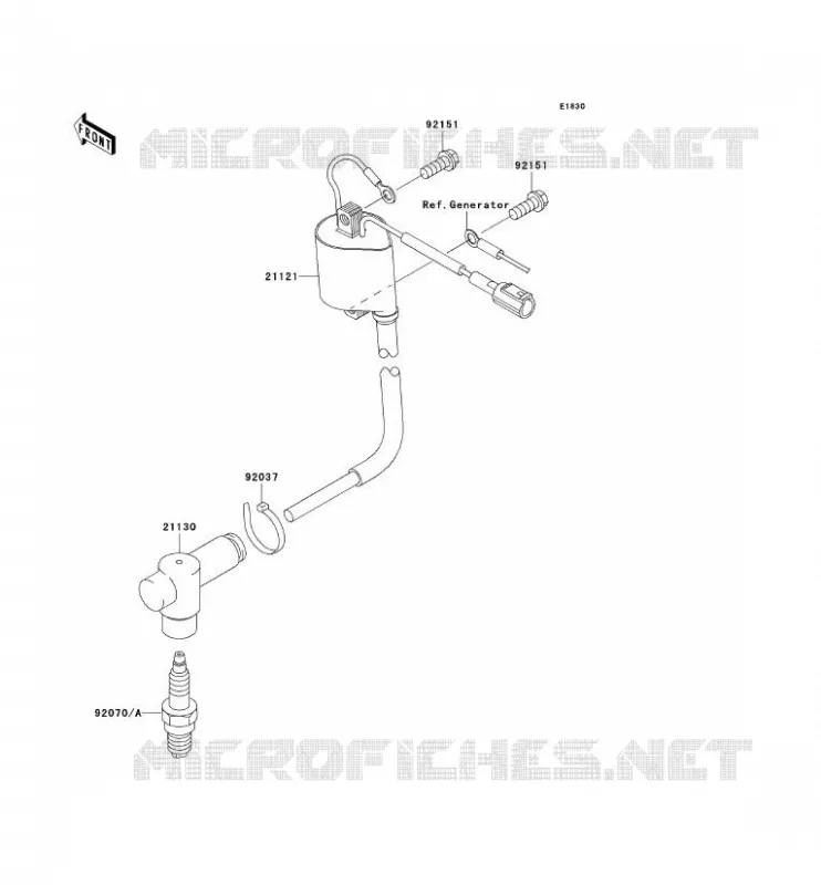 IGNITION SYSTEM Kawasaki TOUT-TERRAIN 100 2009 KX100  KX100D9F