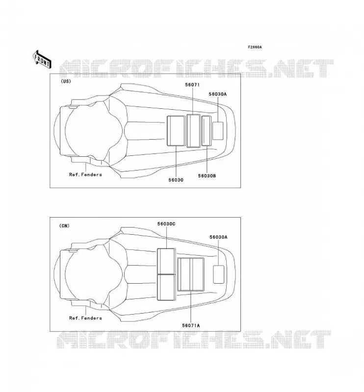 LABELS Kawasaki TOUT-TERRAIN 100 2009 KX100  KX100D9F