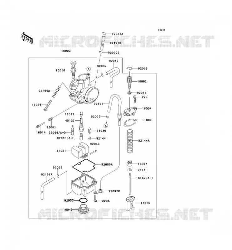 CARBURETOR Kawasaki TOUT-TERRAIN 100 2011 KX100  KX100DBF