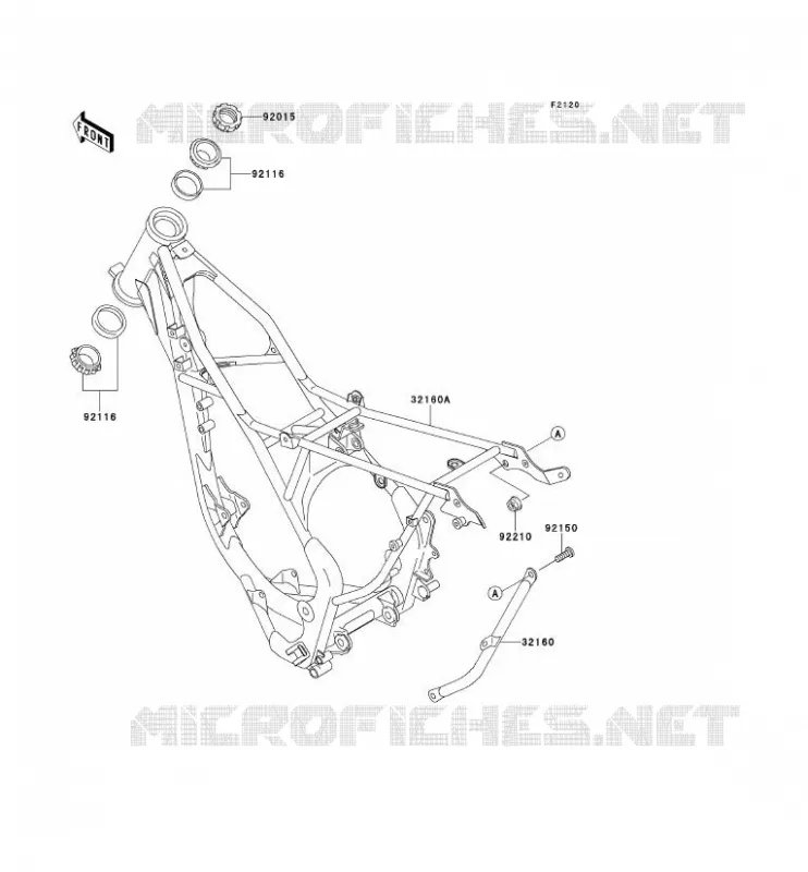 CHASSIS Kawasaki TOUT-TERRAIN 100 2013 KX100  KX100DDF