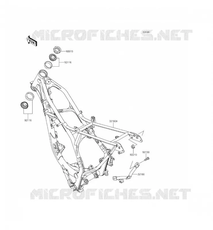 CHASSIS Kawasaki TOUT-TERRAIN 100 2014 KX100  KX100FEF