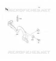 BRAKE PEDAL voor Kawasaki KX125 1991