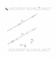 CABLES voor Kawasaki KX125 1991