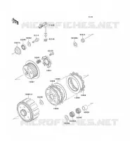 CLUTCH voor Kawasaki KX125 1991