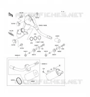 EXHAUST voor Kawasaki KX125 1991