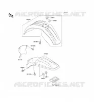 FENDER voor Kawasaki KX125 1991