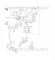 FRONT MASTER CYLINDER voor Kawasaki KX125 1991