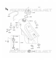 FUEL TANK voor Kawasaki KX125 1991