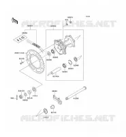 REAR HUB voor Kawasaki KX125 1991