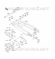 SWINGARM voor Kawasaki KX125 1991
