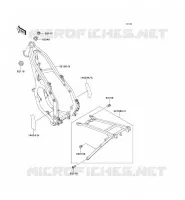 CHASSIS voor Kawasaki KX125 1991
