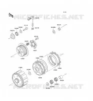 CLUTCH voor Kawasaki KX125 1991